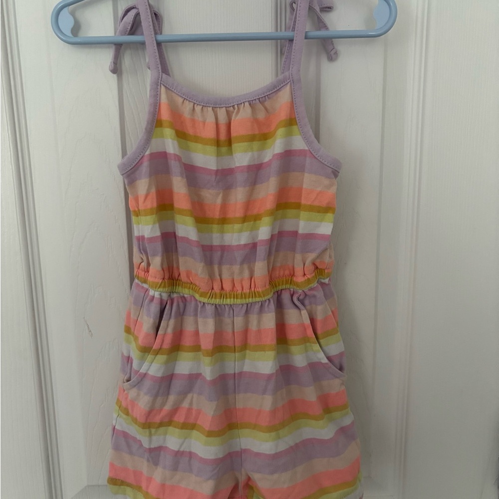 Cat & Jack Multicolor Striped Romper